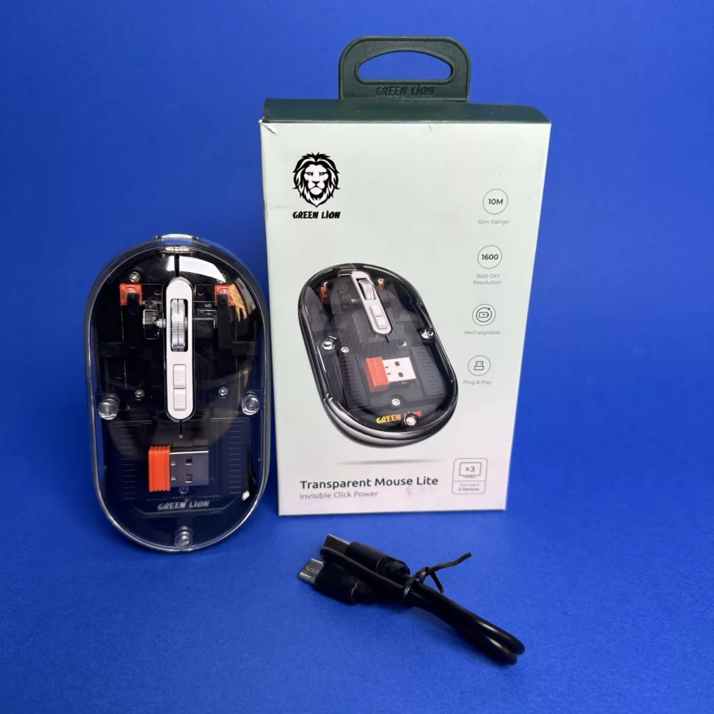 ماوس بی سیم گرین لاین مدل  Transparent Mouse Lite GL-RM6