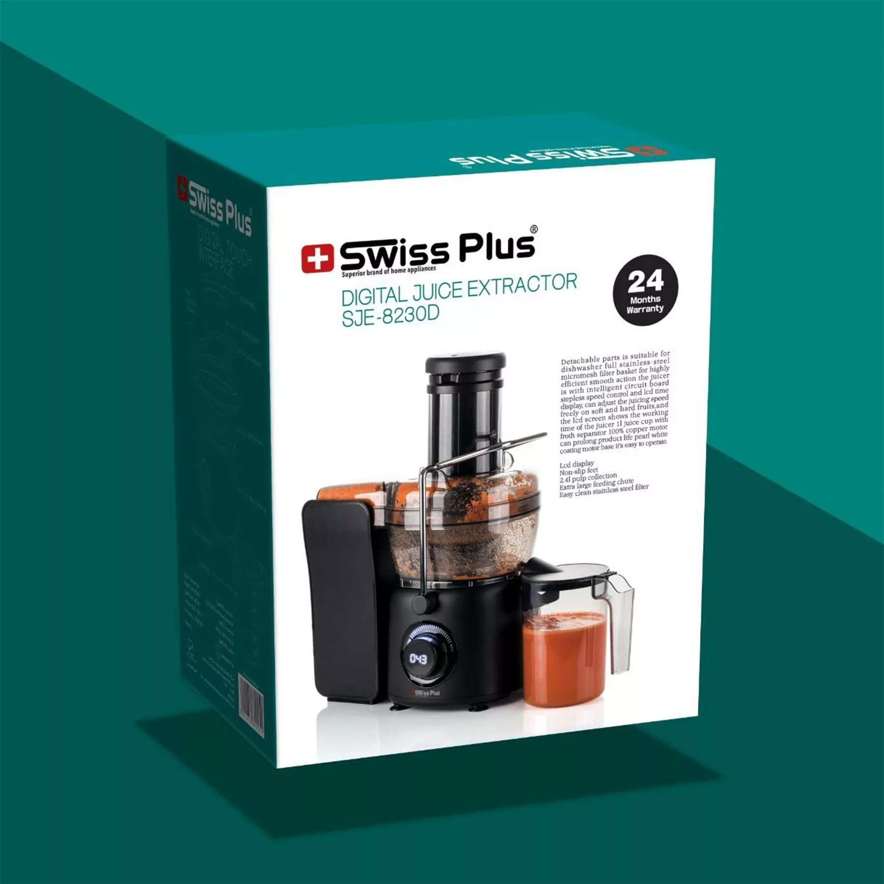 آبمیوه گیری سوئیس پلاس مدل SJE-8230D