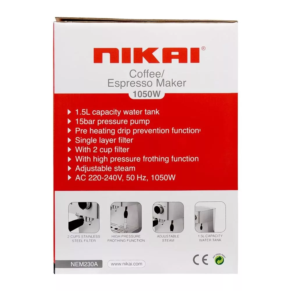 اسپرسو ساز 1.6 لیتری نیکای مدل NEM230A