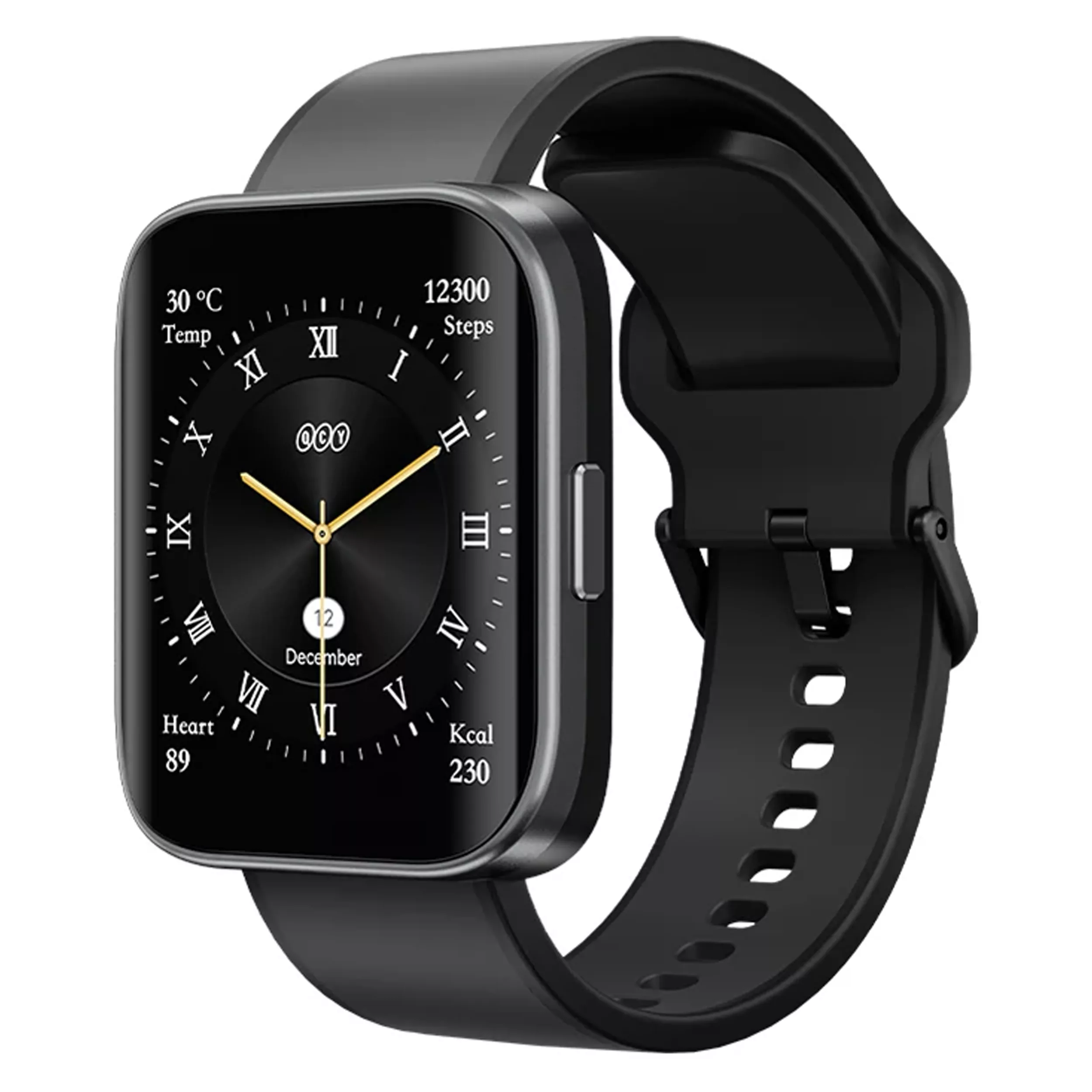 ساعت هوشمند 47 میلی‌متری کیو سی وای مدل Urban GS با بند سیلیکونی