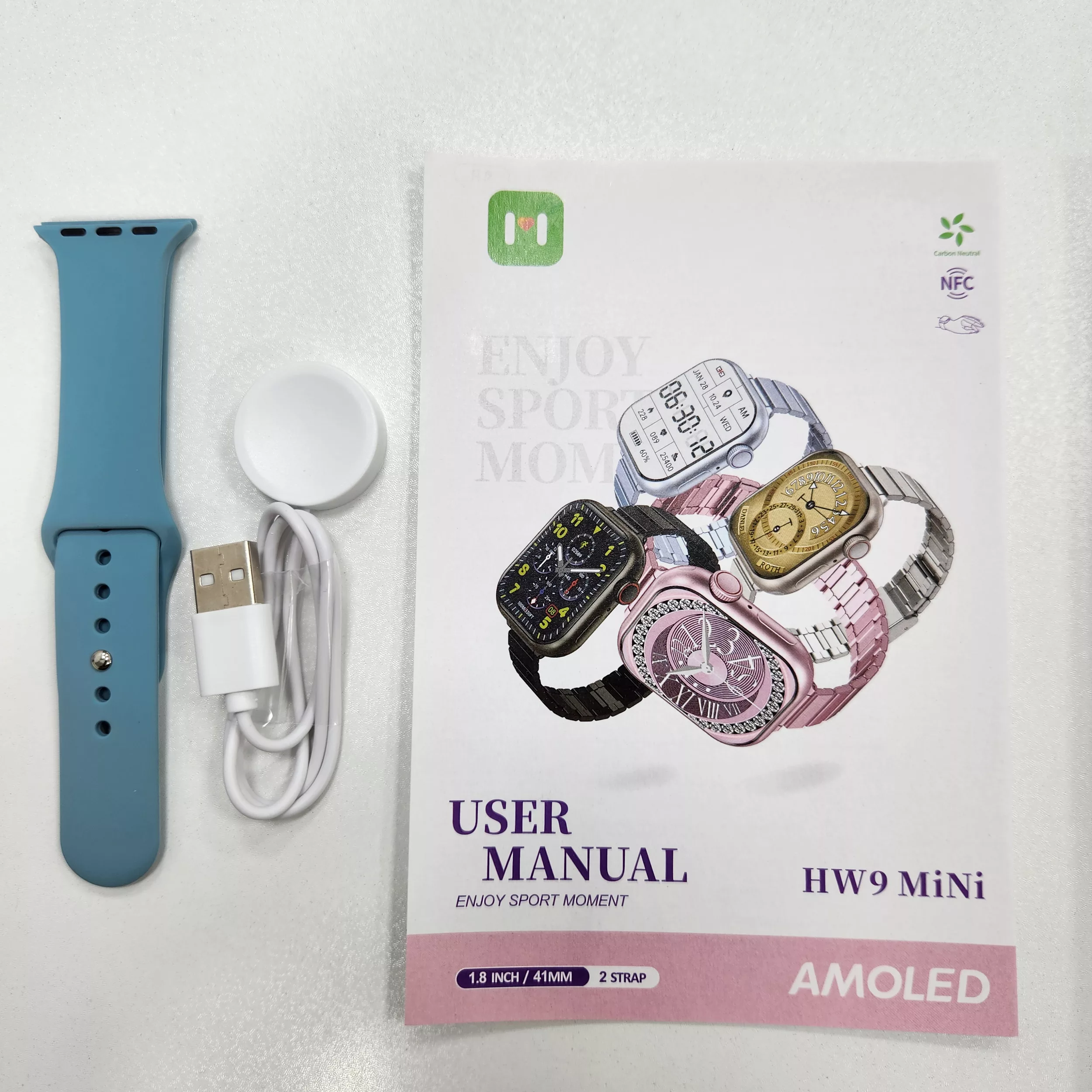 ساعت هوشمند مدل HW9 Mini-AMOLED