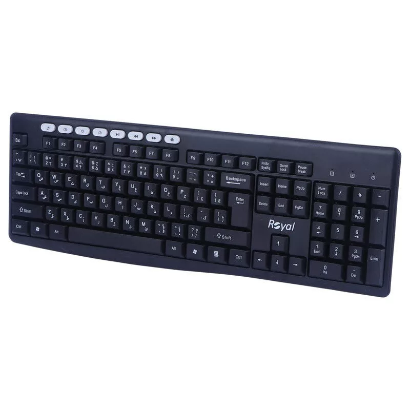 کیبورد و ماوس بی سیم رویال مدل RKM-870
