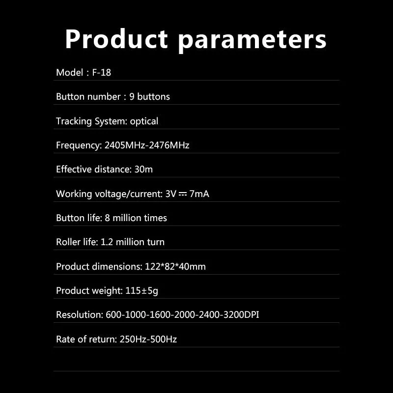 ماوس بی سیم مخصوص بازی زیلوتس مدل F18
