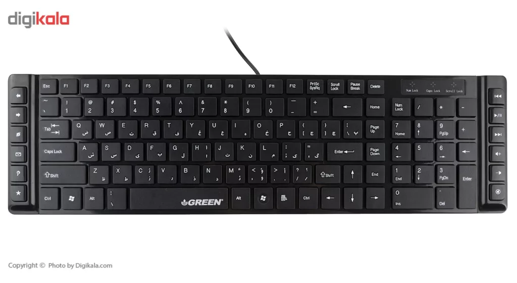 کیبورد گرین GK-301 باحروف فارسی