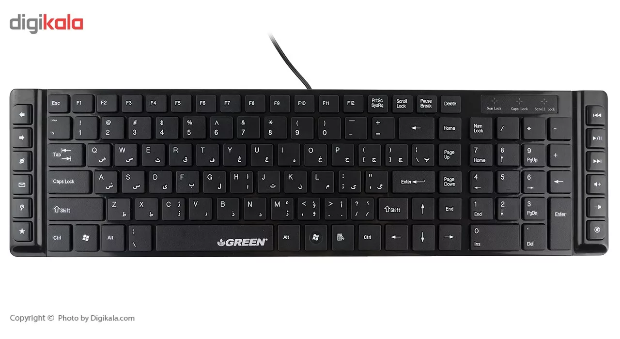 کیبورد گرین GK-301 باحروف فارسی