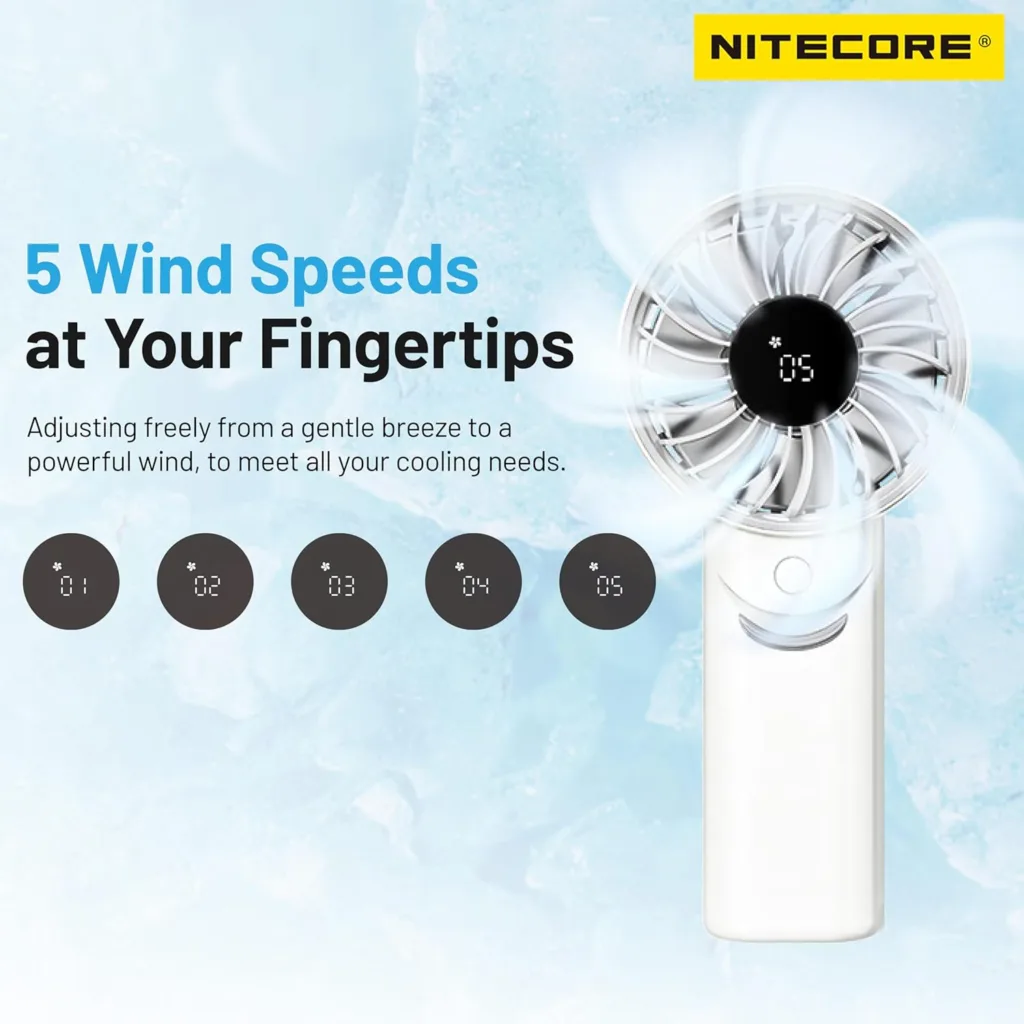پنکه همراه نایتکر مدل NEF03 PRO ظرفیت 4000 میلی آمپر