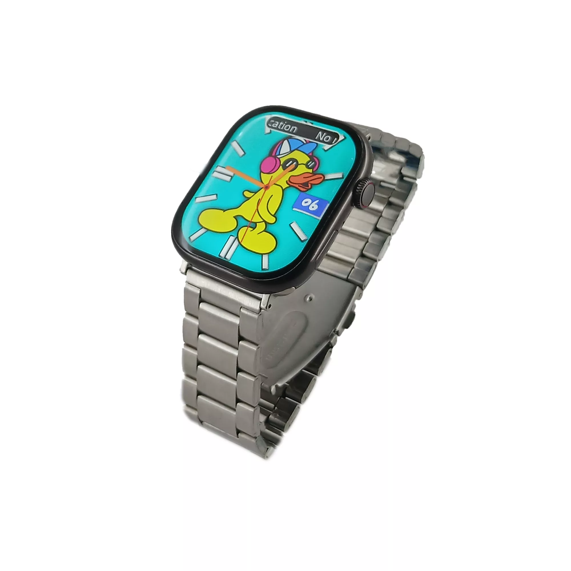 ساعت هوشمند مدل WS90 MAX با قابلیت کنترل سطح اکسیژن خون بند فلزی