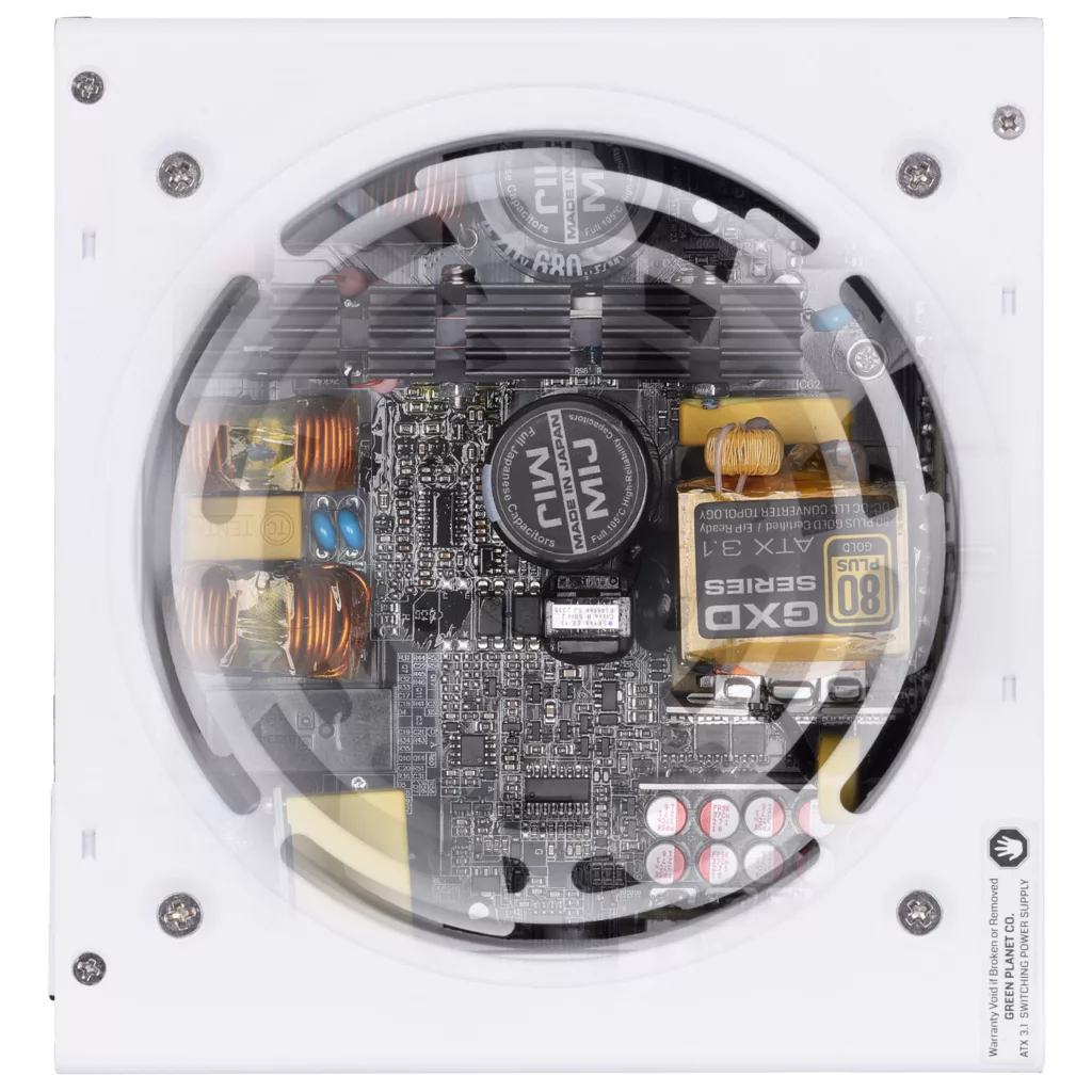 منبع تغذیه کامپیوتر 1000W وات گرین مدل GP1000B-GXD White (ATX 3.1)