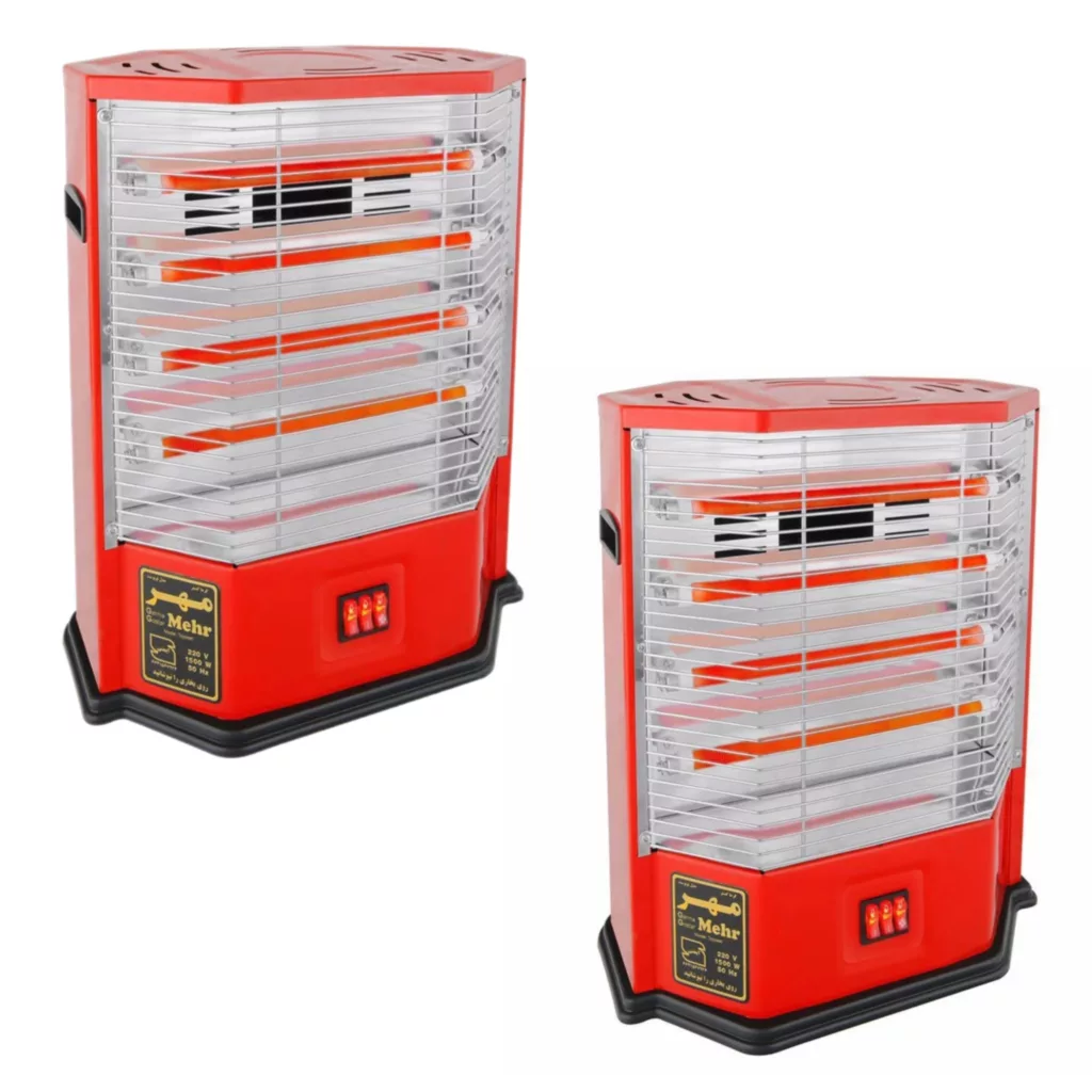 بخاری برقی گرما گستر مهر مدل فن دار مجموعه دو عددی