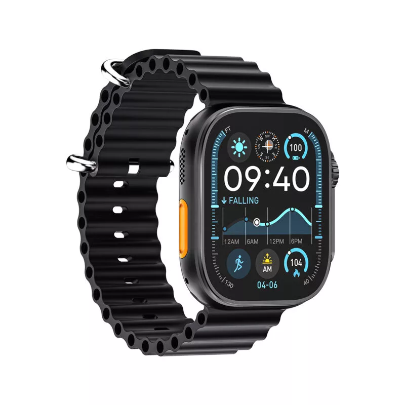 ساعت هوشمند 49 میلیمتری میکروویر مدل WU3-V4 با بند سیلیکونی