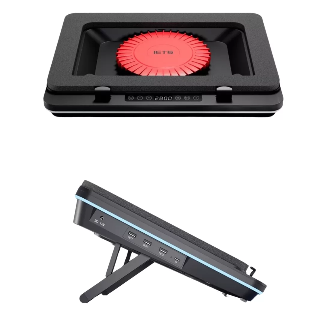 پایه خنک کننده لپ تاپ آی ایی تی اس مدل IETS GT600 Pressure wind Dust Proof RGB USB Lingshen Version (GT626)