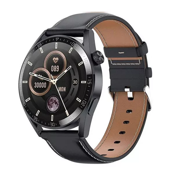 ساعت هوشمند 46 میلی‌متری هیوامی مدل Revel Jw4 با بند چرمی