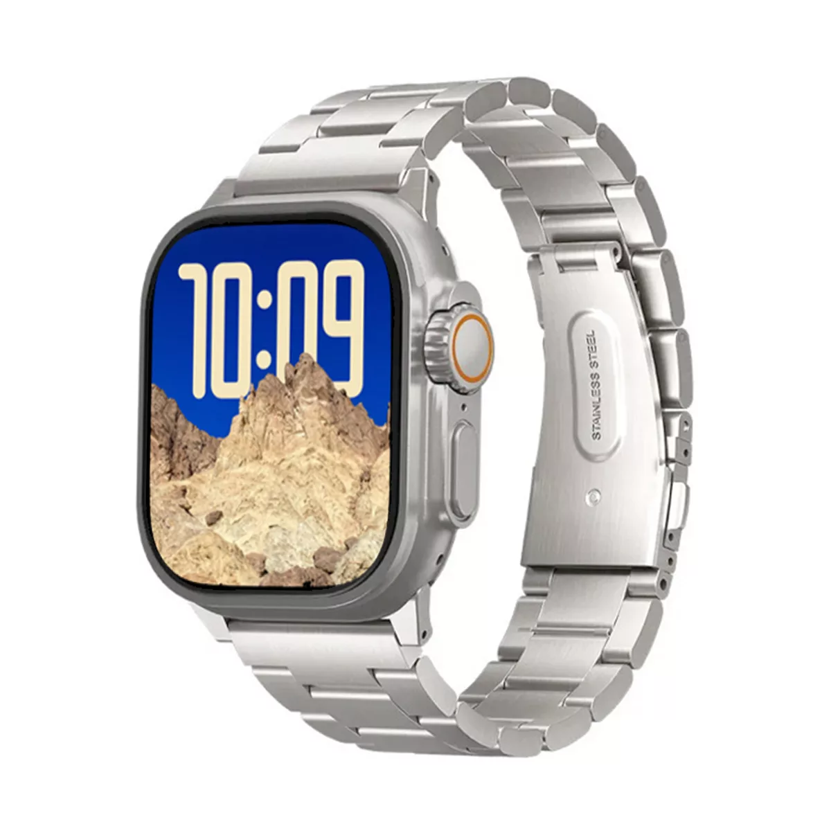 ساعت هوشمند 49 میلی متری آریو مدل WA49 ULTRA همراه با بند فلزی