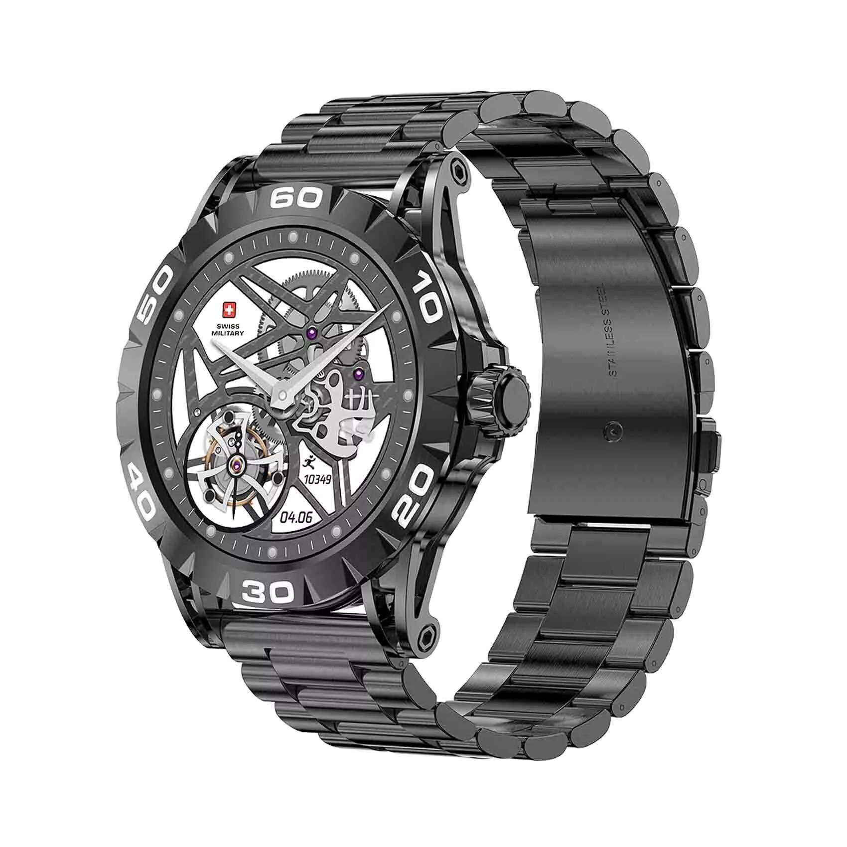ساعت هوشمند سوییس میلیتری مدل DOM2 فلزی