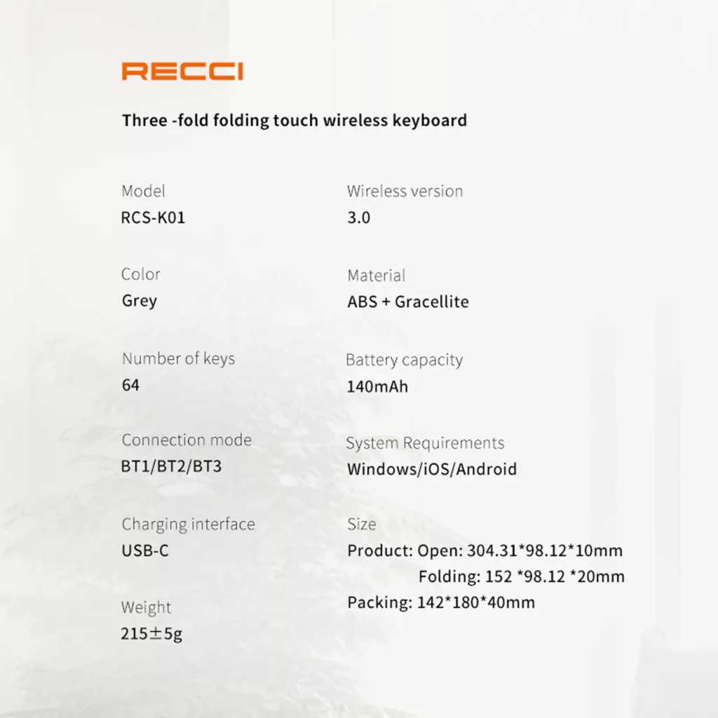 کیبورد رسی مدل RCS-K01