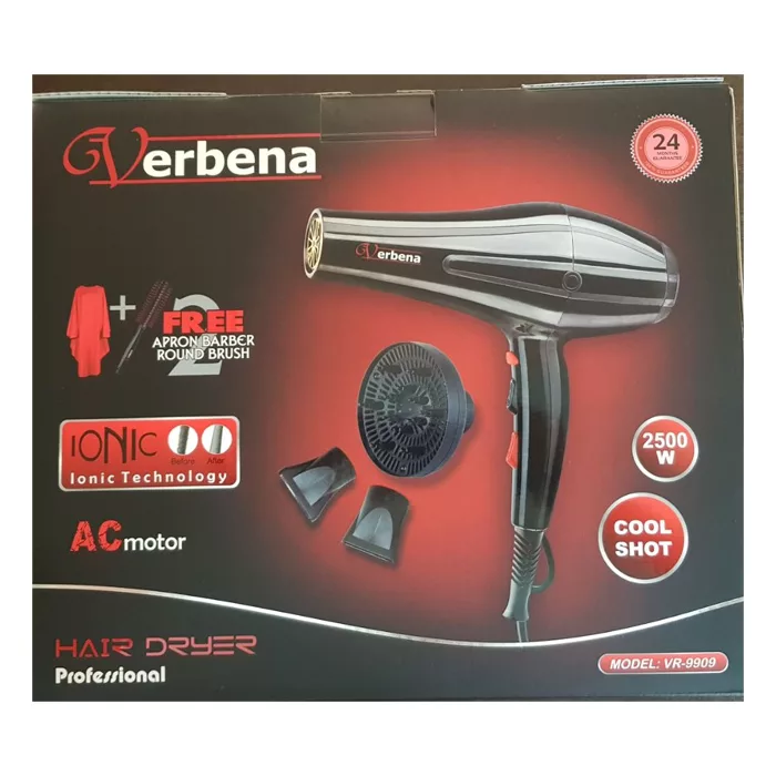 سشوار حرفه‌ای 2500 وات وربنا مدل VR9909