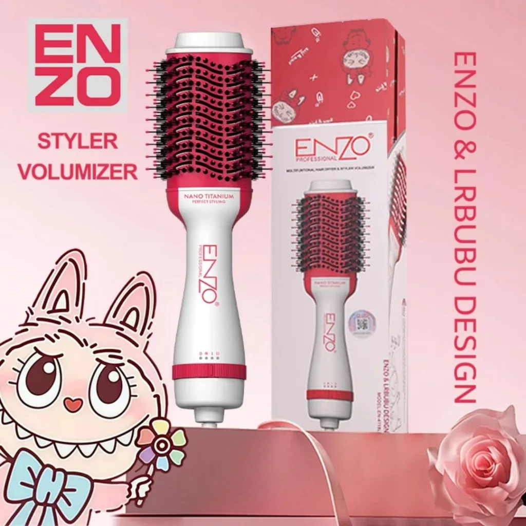 سشوار برس‌دار حالت‌دهنده 800 وات انزو پروفیشینال مدل 4118L