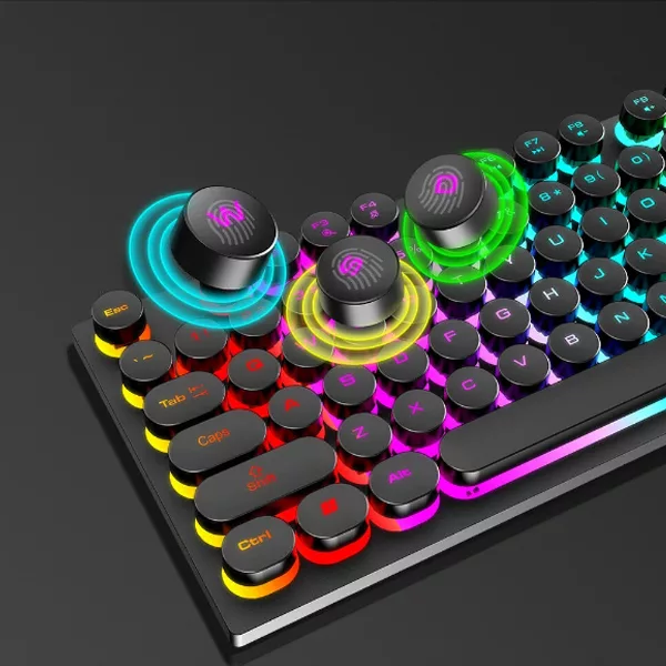 کیبورد مخصوص بازی تی‌ولف مدل T80 PUNK