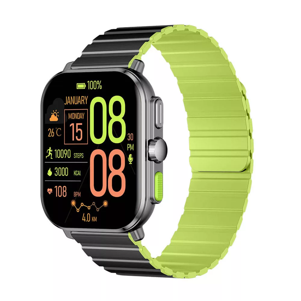 ساعت هوشمند 46 میلی‌متری گلوریمی مدل GS2 Pro دارای قابلیت های صفحه نمایش رنگی، صفحه نمایش لمسی، کنترل سطح اکسیژن خون، قابلیت مکالمه با بند سیلیکون