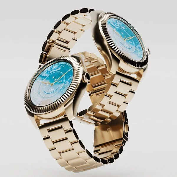 ساعت هوشمند 1.85 اینچی لنیز مدل LW-252 با بند استیل