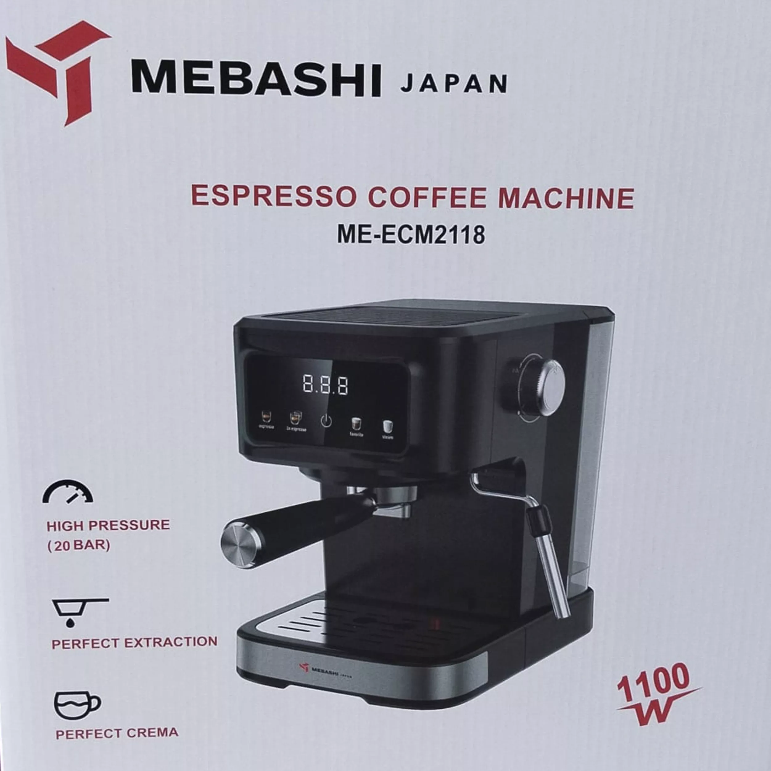 اسپرسو ساز ۱۵۰۰ میلی‌لیتر مباشی مدل ME-ECM2118