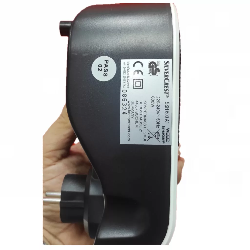 بخاری برقی دیواری سیلور کرست مدل SSH 600 A1