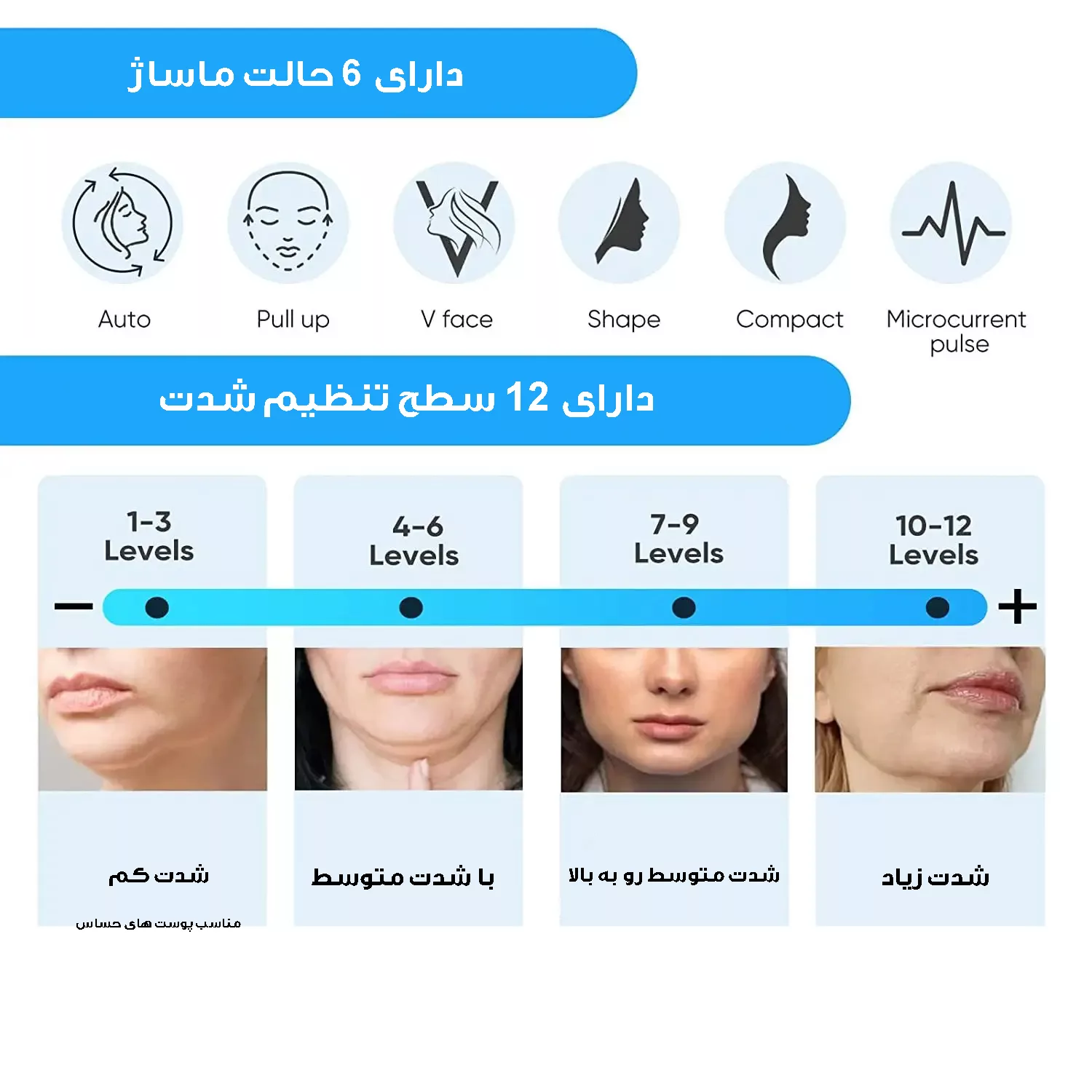 ماساژور رفع غبغب مدل EMS کد PK-180