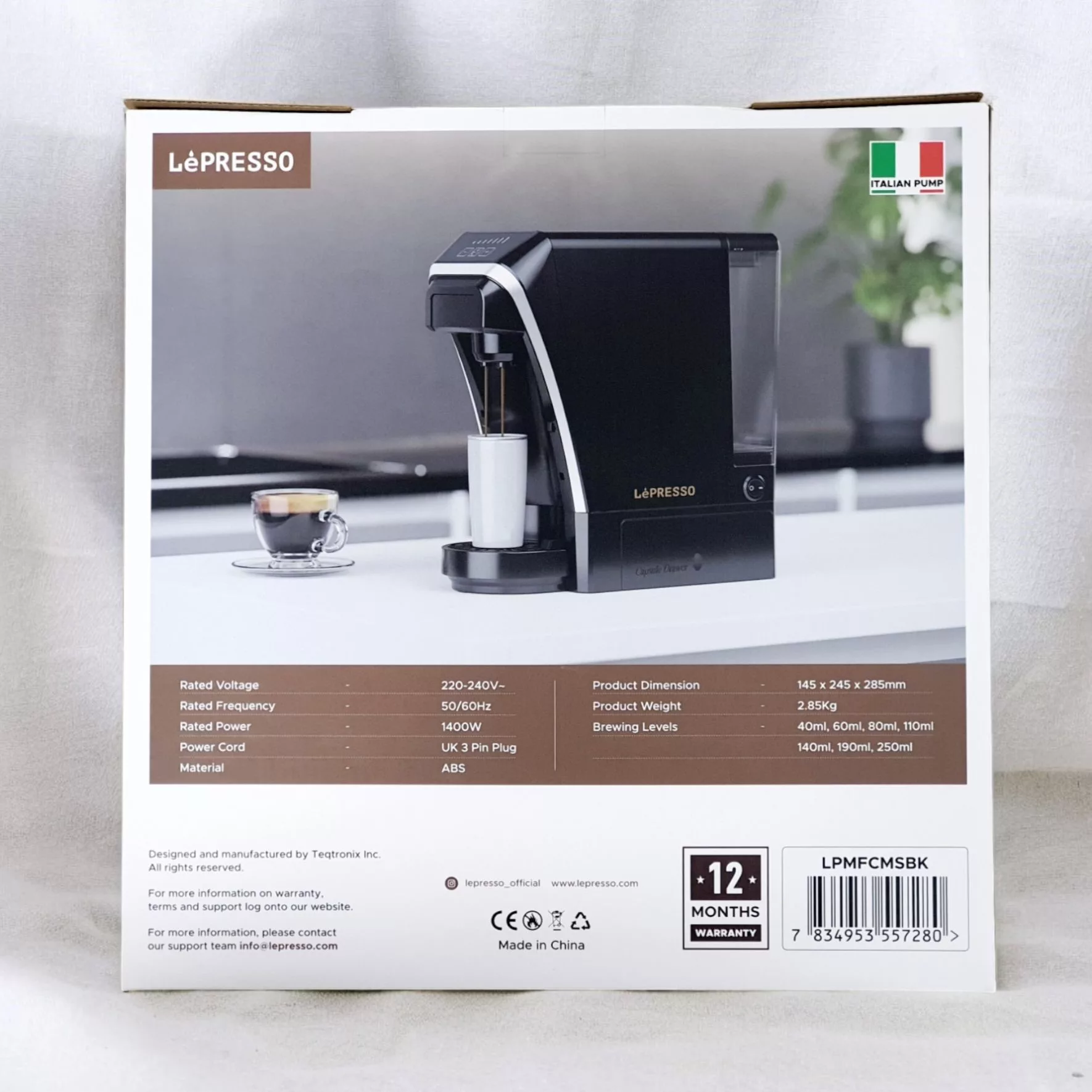 اسپرسو ساز لپرسو مدل LPMFCMSBK