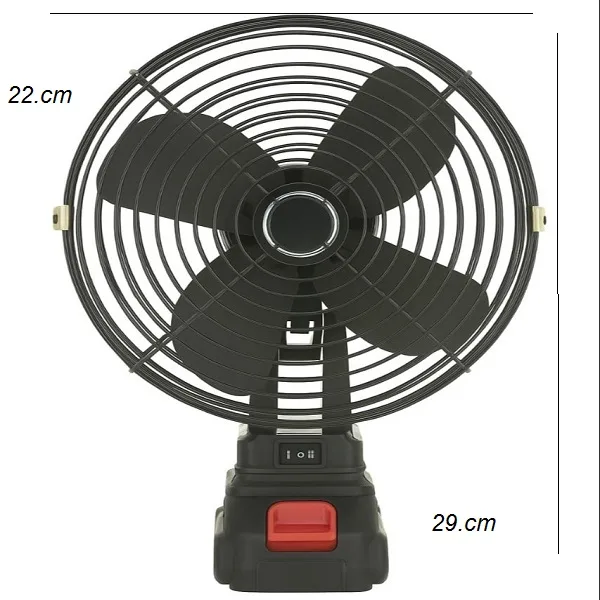 پنکه شارژی رومیزی مدل PRO_2026  ظرفیت 4000 میلی آمپر ساعت