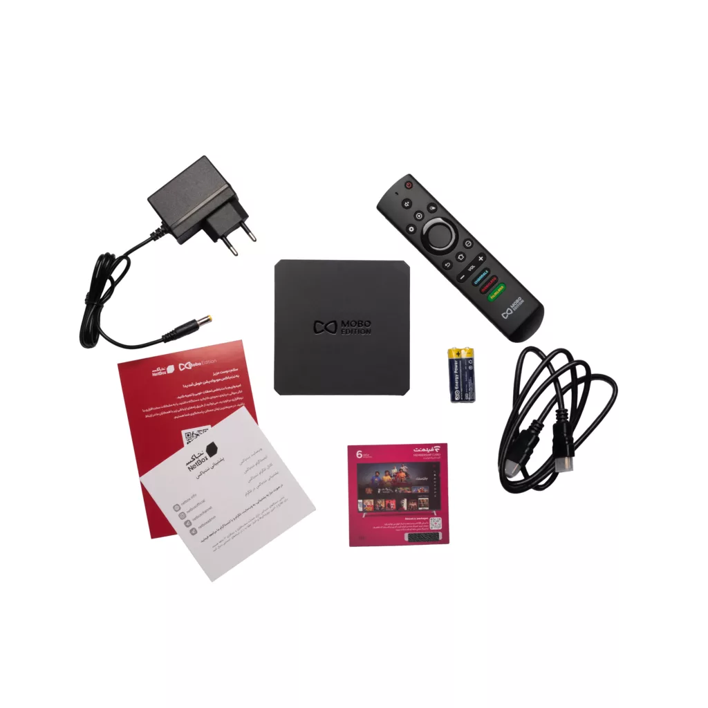 اندروید باکس نت باکس مدل موبو ادیشن به همراه ۶ ماه اشتراک رایگان فیلمنت
