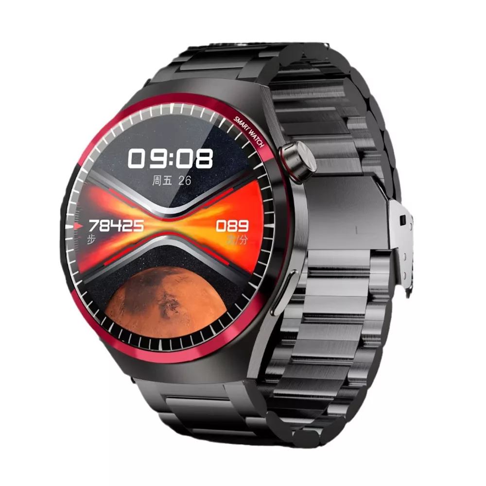 ساعت هوشمند 1.62 اینچ لومینکس مدل SK39 با بند سیلیکونی و چرمی و فلزی