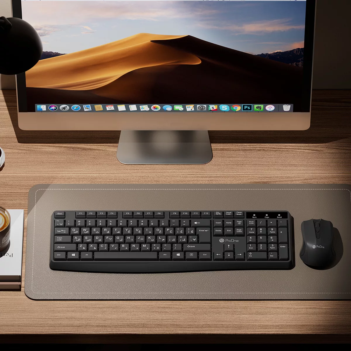 کیبورد و ماوس بی سیم پرووان مدل PMK25W