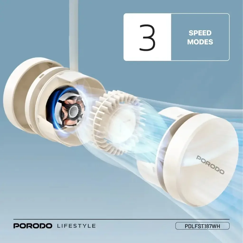 پنکه گردنی پرودو مدل PDLFST187WH AIRFLEX