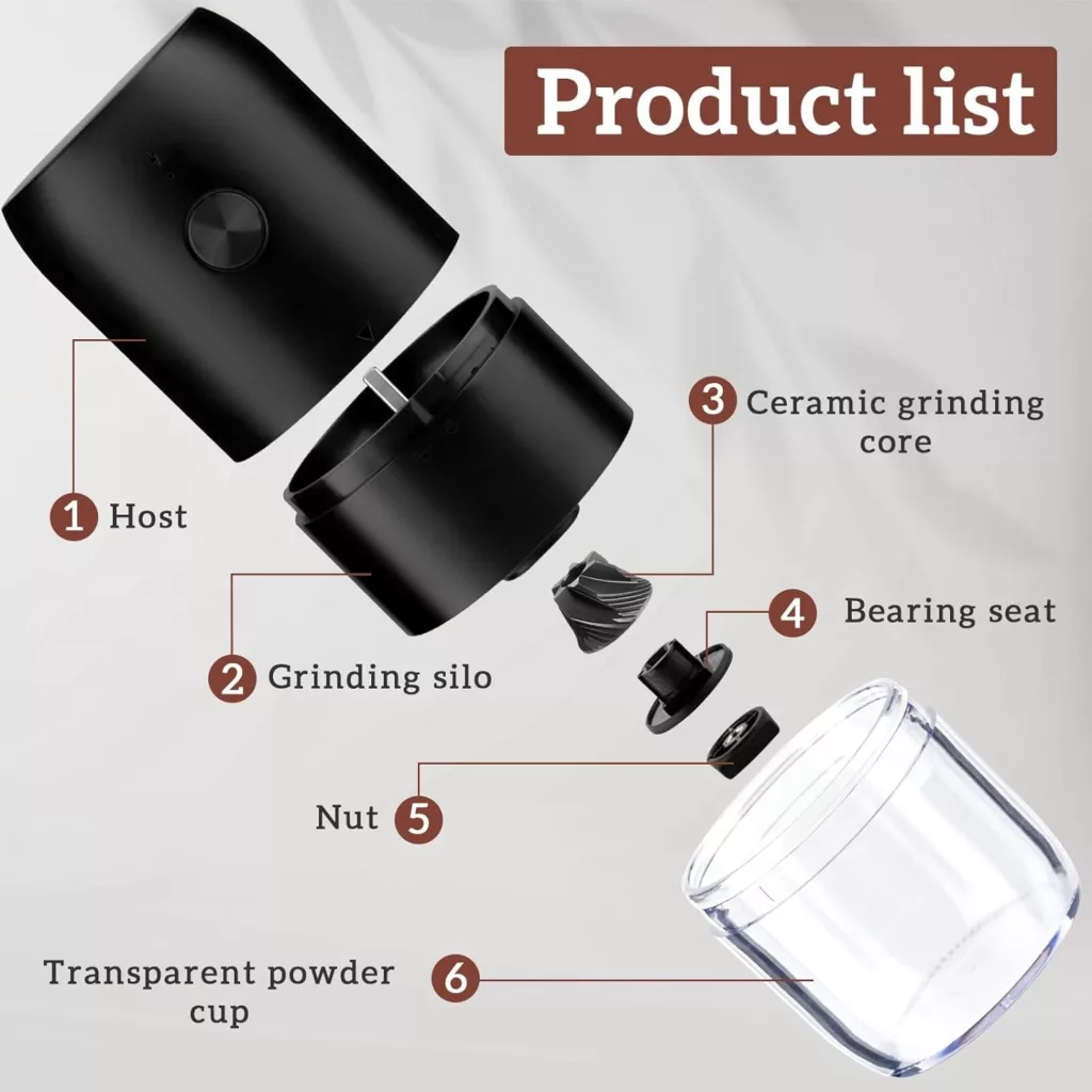 آسیاب قهوه شارژی مدل Electronic Coffee Grinder