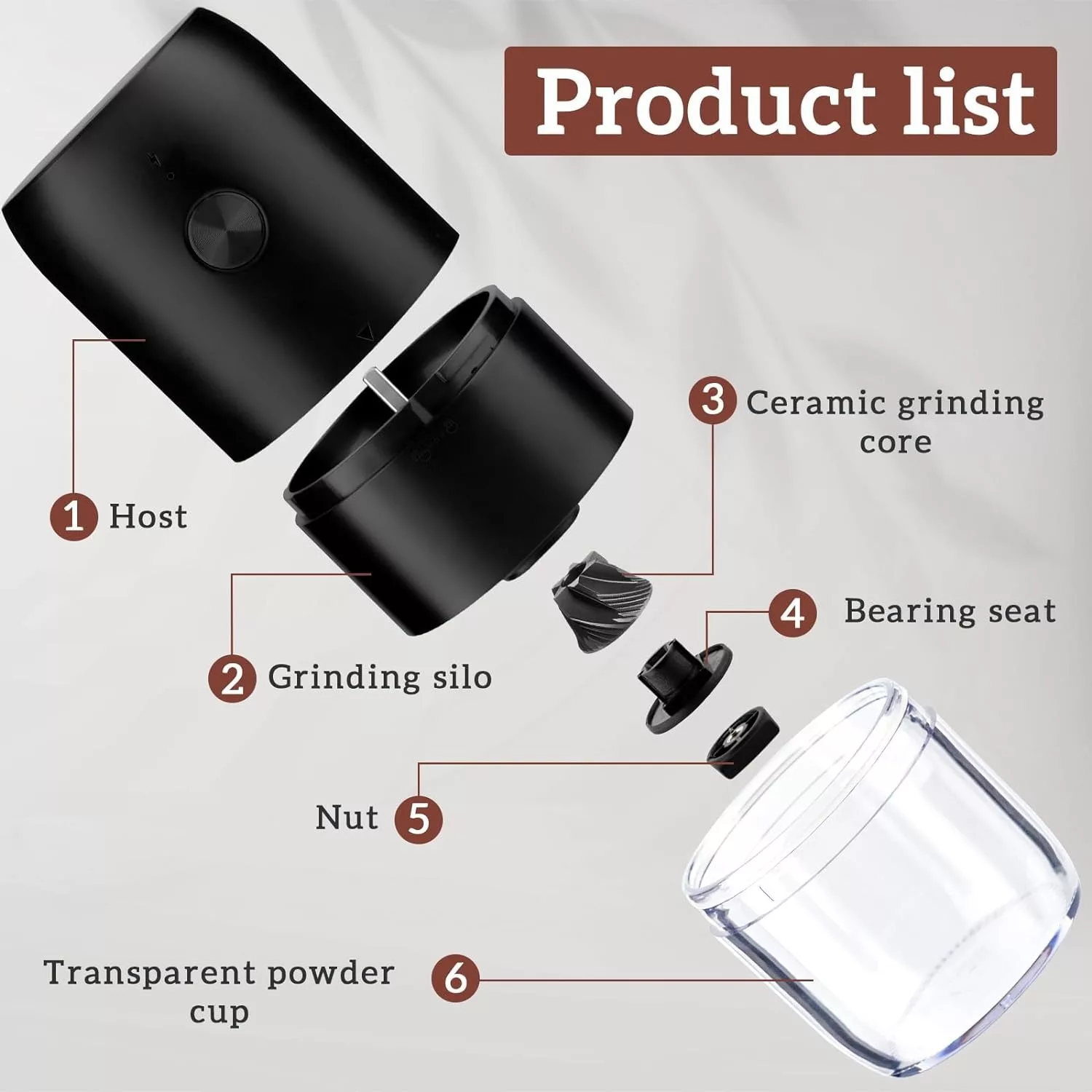 آسیاب قهوه شارژی مدل Electronic Coffee Grinder