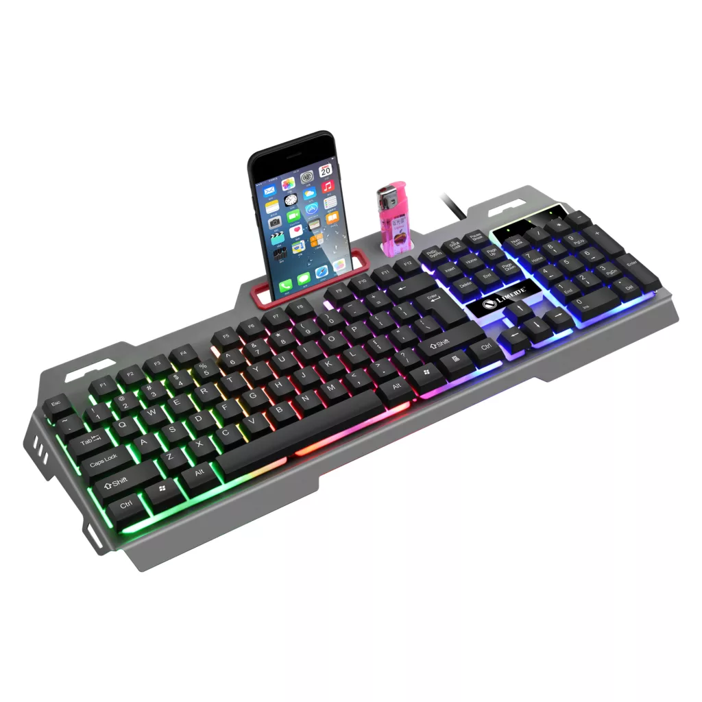 کیبورد مخصوص بازی لایماید مدل RGB-K19 کد MOBILE STAND-2024