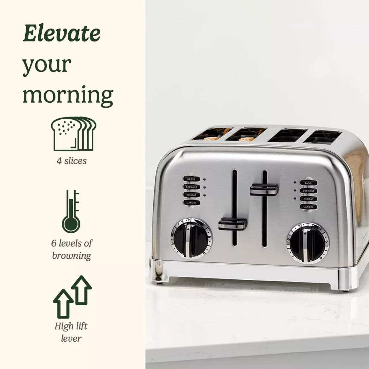 توستر 4 اسلایس کوئیزینارت مدل CPT180SU