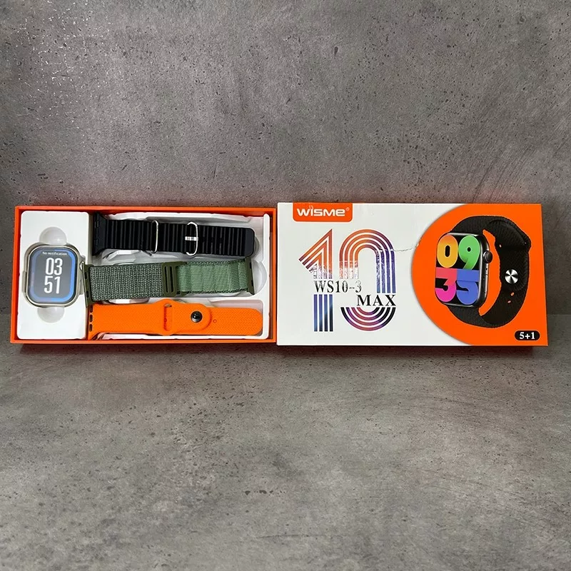 ساعت هوشمند 2.2 اینچی ویسمی مدل WS10-3 MAX با بند سیلیکونی