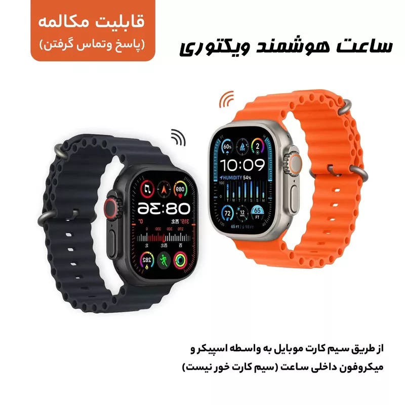 ساعت هوشمند 2.02 اینچی ویکتوری مدل LX9 ULTRA 2 با بند پارچه ای