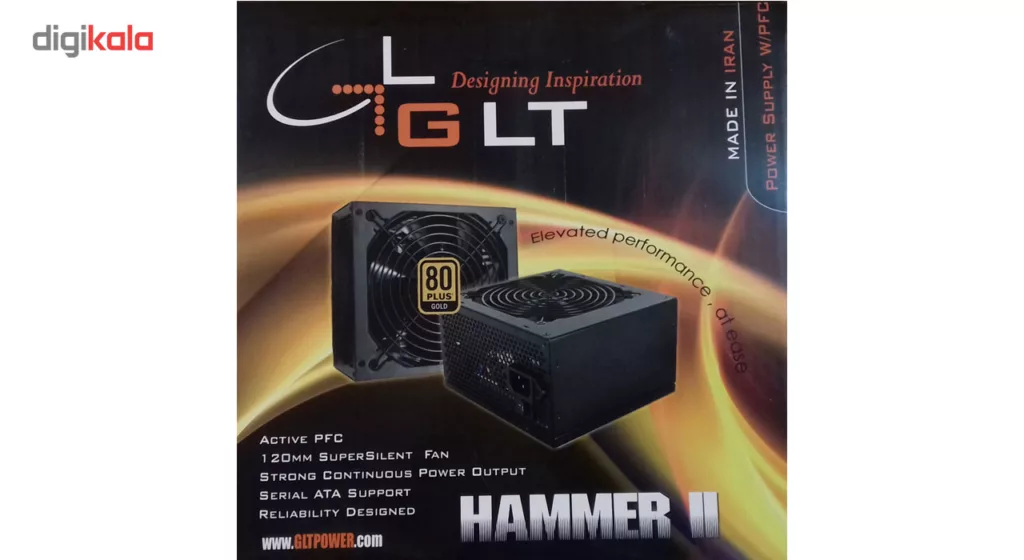 منبع تغذیه کامپیوتر GLT مدل ++ATX1800