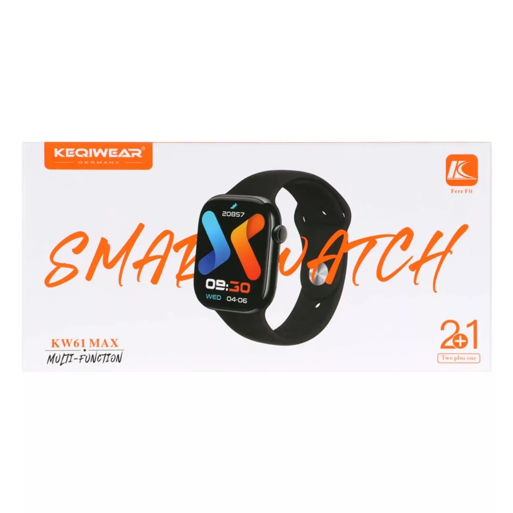 ساعت هوشمند ۴۱ میلی‌متری مدل KEQIWEAR kw61 max با بند سیلیکونی