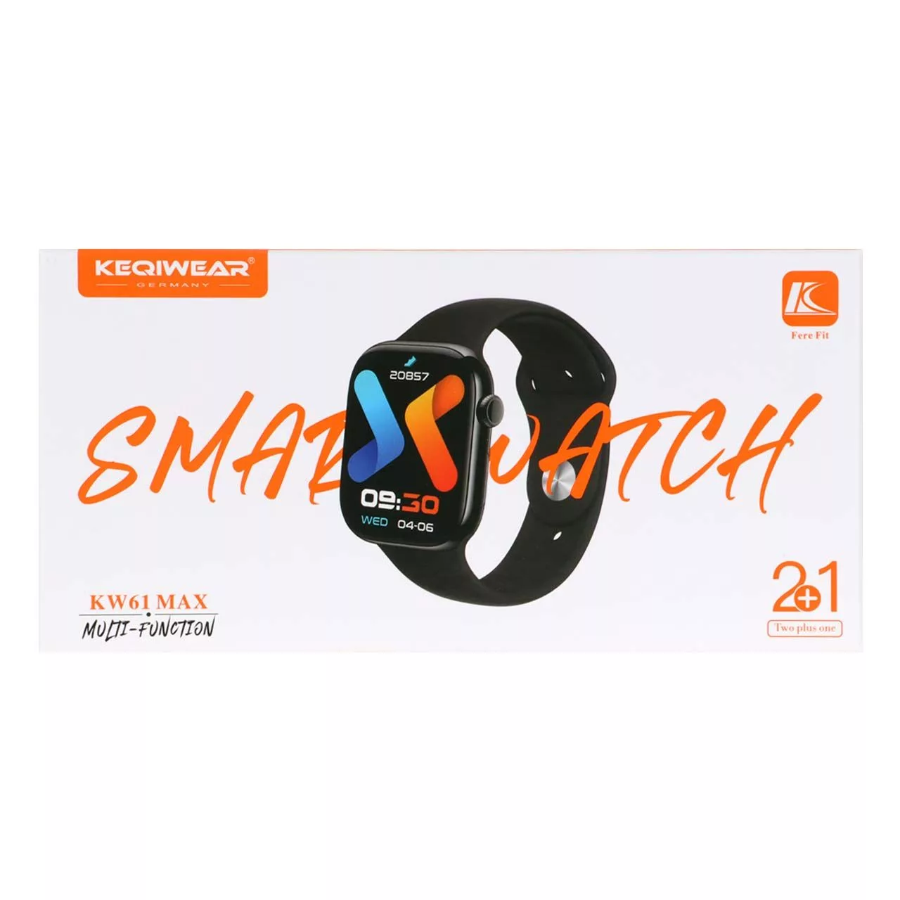 ساعت هوشمند ۴۱ میلی‌متری مدل KEQIWEAR kw61 max با بند سیلیکونی