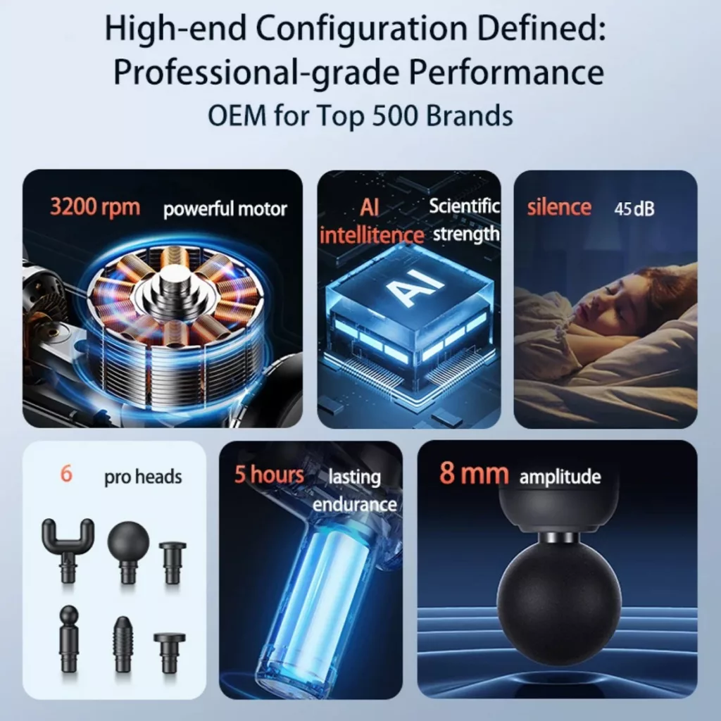 ماساژور برقی مدل تفنگی کد mini gun V3