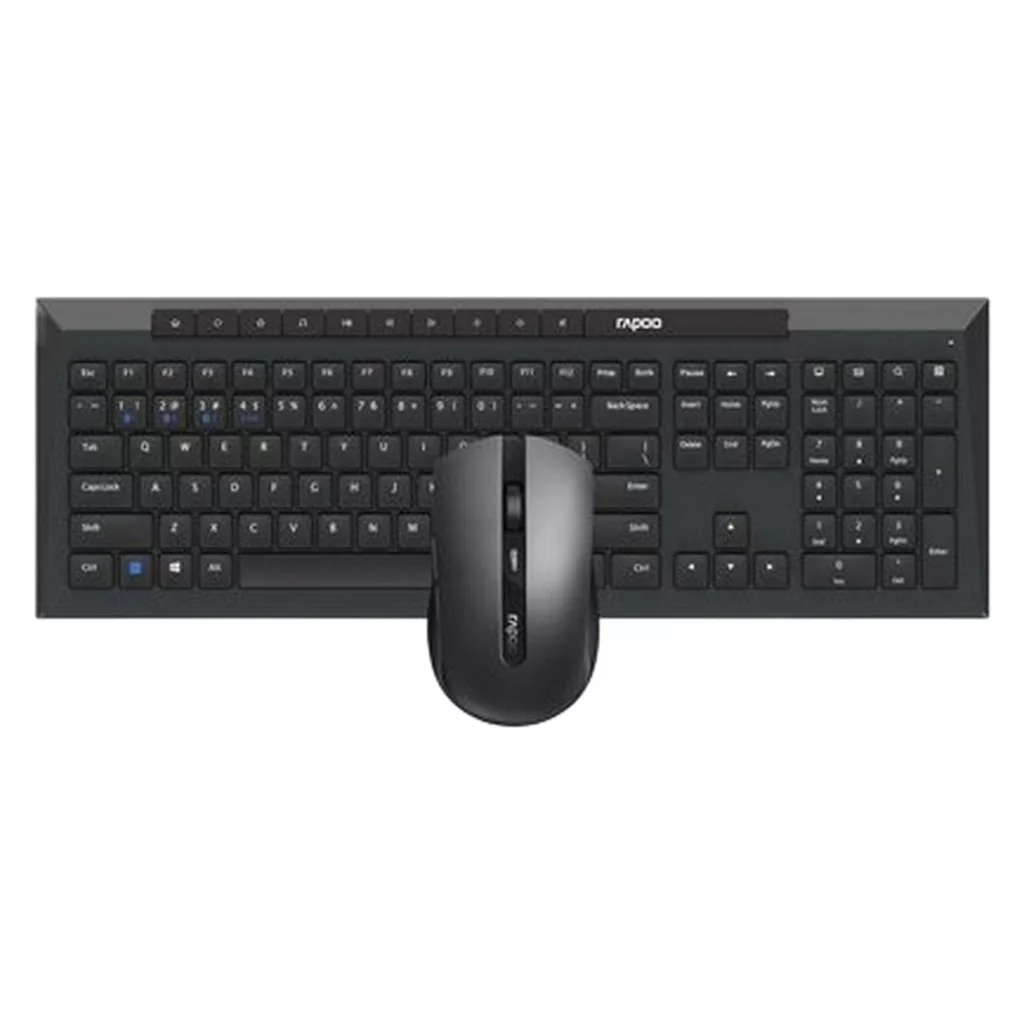 کیبورد و ماوس بی سیم رپو مدل 8210M، سوییچ ممبران، Full-Size