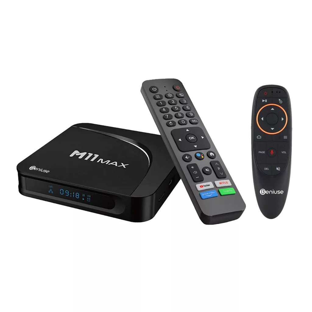 اندرویدباکس بنیوس مدل M11 Max به همراه ایرموس بنیوس