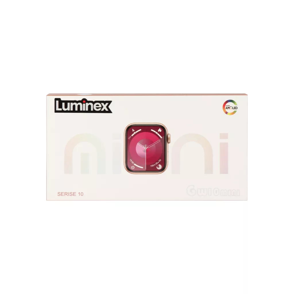 ساعت هوشمند 1.93 اینچی لومینکس مدل GW10 mini با دو بند سیلیکونی