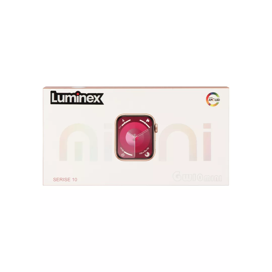 ساعت هوشمند 1.93 اینچی لومینکس مدل GW10 mini با دو بند سیلیکونی