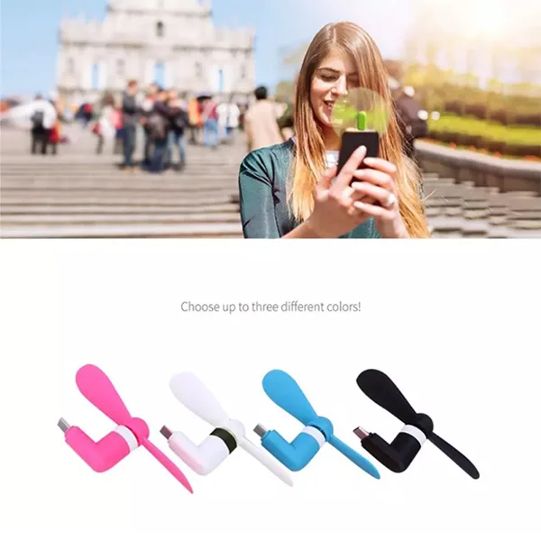 پنکه همراه مدل OTG Mini USB-TYPE C