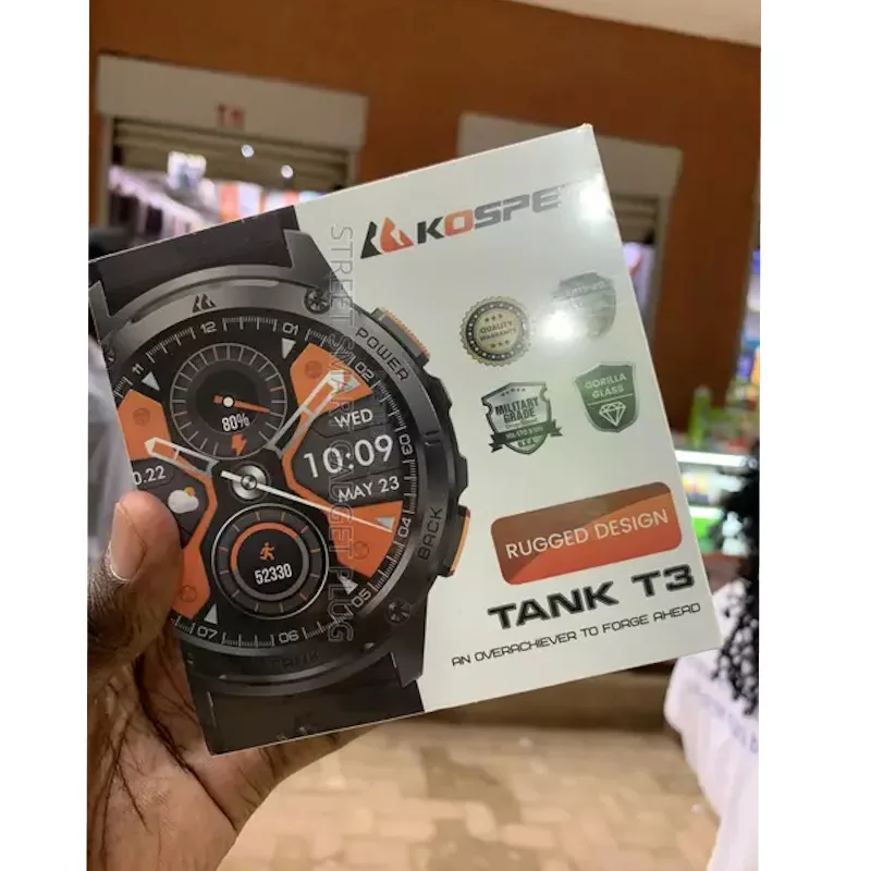 ساعت هوشمند کازپت مدل RN OPTIMIZER TANK NOISE T3 دارای قابلیت های صفحه نمایش رنگی، صفحه نمایش لمسی بند سیلیکون