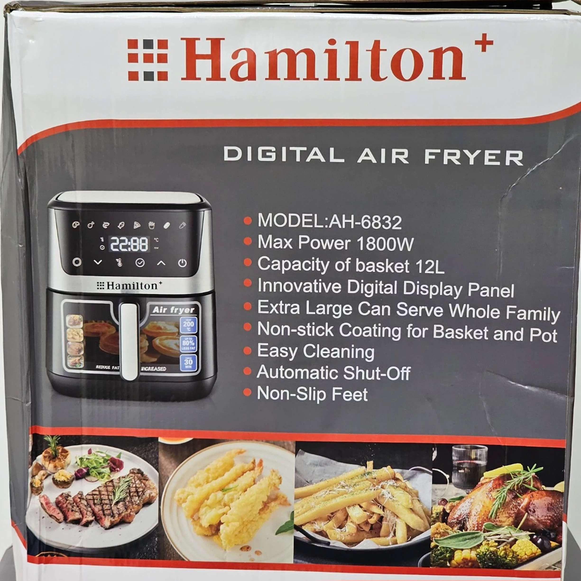 سرخ‌کن 12 لیتر همیلتون مدل AH-6832